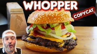 Burger King Whopper Copycat  How To Make A Smash Burger  Sasquash Burger Smasher Review [upl. by Inavoj]