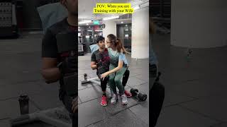 Romance in Gym 😵😩😭vijayandvaishu funny comedy  Vijay and Vaishu shorts [upl. by Banyaz516]