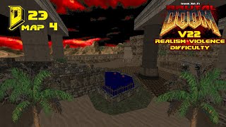 Brutal Doom v22 37a DBP23 map04 Realism Violence difficulty [upl. by Leann612]