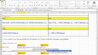 Excel 2010 Distribución Chi Cuadrado [upl. by Braynard]