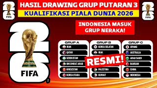 RESMI Hasil Drawing Kualifikasi Piala Dunia Putaran 3  Jadwal Kualifikasi Piala Dunia 2026 [upl. by Hank20]