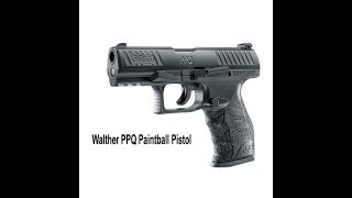 Walther PPQ Paintball Pistol Shooting Demo [upl. by Punke]