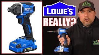 Lowes New Kobalt Brushless Impact Driver AINT What I EXPECTED [upl. by Lleddaw392]