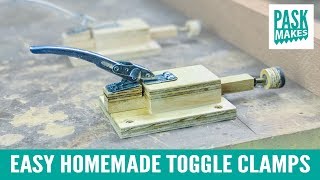 Easy Homemade Toggle Clamps  from Paint Can Locking Ring [upl. by Dustie]