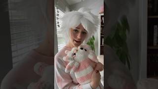 Crocheting Angel Dust backpack crochet hazbinhotel angeldust cosplay hobby [upl. by Shriver]