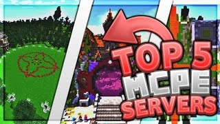 Top 5 Best MCPE Servers 2020 116  Minecraft PE Pocket Edition Xbox Windows 10 PS4 Switch [upl. by Enitnatsnoc]