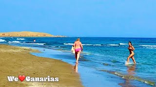 Gran Canaria Maspalomas Playa del Ingles Beachwalk 2021  We❤️Canarias [upl. by Maris]