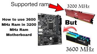 Installing a 3600 MHz Ram on a 3200 MHz chipset Will it work 3600MHz ram on 3200MHz board test [upl. by Marthe]