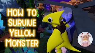 Roblox Rainbow Friends Chapter 2  How to Survive Yellow Monster  Safe Place to Land [upl. by Alvinia]