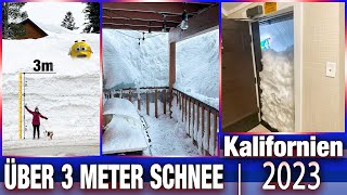 EXTREM Wetter  Kalifornien VERSINKT in Schneemassen  Drei Meter Schnee in kurzer Zeit [upl. by Cleti]