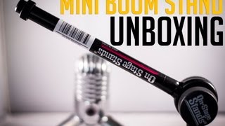 OnStage Stands Mini Boom Stand Unboxing amp Setup [upl. by Vasiliki]