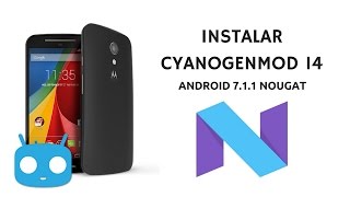 Como instalar Cyanogenmod 14 en el Motorola Moto G 2014  Android 711 Nougat  2017 [upl. by Speroni]