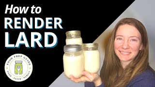 How to Render Pork Fat Into Lard  Pantry Challenge  Butter Alternative [upl. by Ahseihs190]