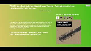 PARSA Men ProfiVolumenbürste Power Volume  Antistatische CarbonHaarbürste für mehr Volumen [upl. by Penrose]