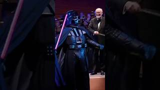 johnwilliams and darthvader on stage for the imperial march 🔥 starwarsfan [upl. by Kwei]