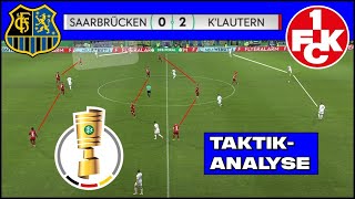 Zweitligist im Pokalfinale 1 FC Saarbrücken  1 FC Kaiserslautern 02  TaktikAnalyse [upl. by Frasch]