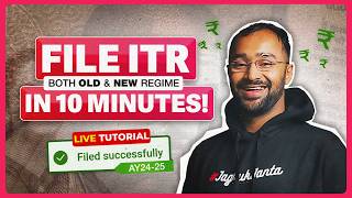 BEST ITR filling TUTORIAL for SALARIED EMPLOYEES  Old amp New Tax Regime  ITR 1 AY2425 [upl. by Jaylene]