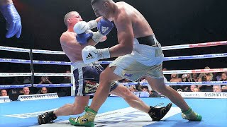 Paul Gallen NRL tackles Justis Huni Boxing and gets Knocked Out in Full [upl. by Larrisa394]