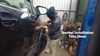 Tata Hexa में Snorkel Lagwaya  Other Modifications [upl. by Ahcorb277]