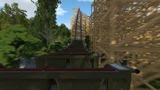 NoLimits 2  Red Wolf  RMC Hybrid Backrow FVD [upl. by Baudin]