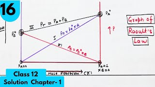 Raoults Law Graph for volatile liquids Chapter 1 Class12 Chemistry neet jee cbse cuet nda [upl. by Nnylamme579]