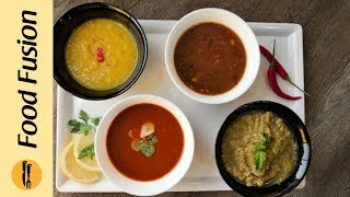 Chutney 4 Ways  Recipes By Food Fusion [upl. by Garnette277]