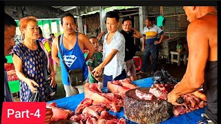 Amazing Big one100KG size Pig Cutting video AZ4 Commercial Pig Butchery Skills in Northeast India [upl. by Aicnetroh]