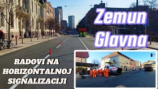 Počelo obeležavanje GLAVNE ulice u ZEMUNUasfaltiranje svih sporednih Ulicabeograd zemun [upl. by Eveineg]