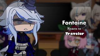 Fontaine reacts to TravelerAether  Genshin Impact  12 [upl. by Adnorehs]