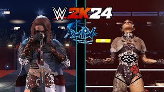 Bryony Atkinson VS Freydis Exhibition Caw Showcase Match WWE2K24 [upl. by Durno657]