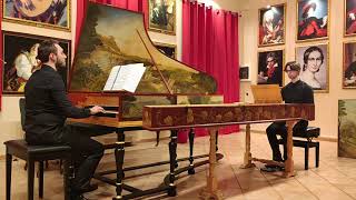 J S Bach  Concerto for two harpsichords in C minor BWV 1060  III Allegro [upl. by Ellerrehs370]