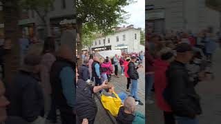 Street singers from Zakopane 🎶🎤 Zakopane StreetMusic [upl. by Bloomer]