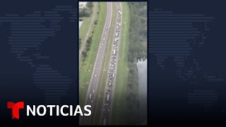 Inician las evacuaciones por el huracán Milton  Noticias Telemundo [upl. by Slin244]