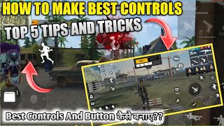 HOW TO MAKE BEST CONTROLS  TOP 5 TIPS NAD TRICKS  JONTYGAMING  GARENA FREEFIRE BATTLEGROUND [upl. by Ramses]