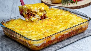 Un repas copieux pour vigoureux moussaka de pommes de terre à la viande hachée Savoureuxtv [upl. by Arramas358]