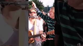 Niall Horan and Lewis Capaldi Perform quotSlow Handsquot on Grafton Street [upl. by Airrehs835]