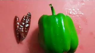 Capsicum Chutney without onion [upl. by Olive]