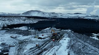 Icelanders race to repair damage after volcano damage [upl. by Llerrod]