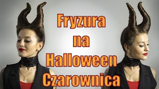 Fryzura na Halloween Diabolina Maleficent Fryzura z filmu Czarownica [upl. by Eelegna282]