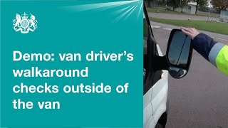 Van drivers walkaround checks outside the van 1 of 2 [upl. by Ada]