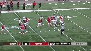 Highlights Cornell Football vs Brown  10212023 [upl. by Dolhenty605]