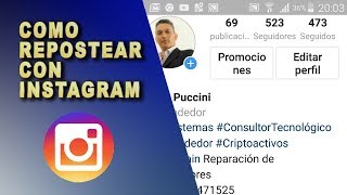 Cómo compartir o repostear fotos y videos en Instagram [upl. by Hnib]