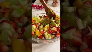 Ensalada de frutas sin complicaciones Perfecta para navidad [upl. by Elatnahs195]