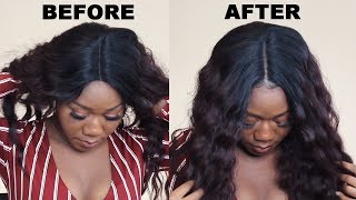 How to Make Synthetic Wig Look Natural with NO LEAVE OUT BEGINNER Cheap 40 Atalya Lace Front Wig [upl. by Ecaj]