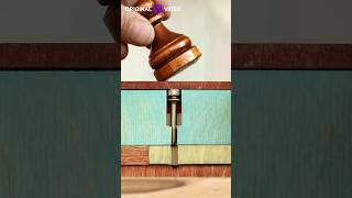 Secret Wooden Key amp Lock Simple DIY woodworking woodcraft diy woodwork [upl. by Leslie]