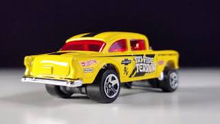 Hot Wheels Mainline Review 55 Chevy Bel Air Gasser [upl. by Giltzow447]