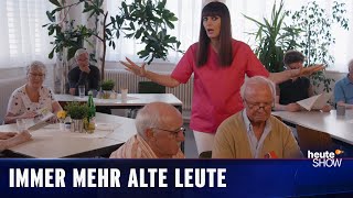 Larissa als Altenpflegerin – Kampf gegen den Fachkräftemangel Martina Hill  heuteshow [upl. by Goodman405]