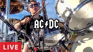 10 Year Old Drummer ACDC LIVE [upl. by Shalna]