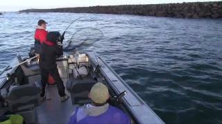 Tillamook Bay Salmon Fishing with guide Lance Fisher October 2011 mp4 [upl. by Ehr]