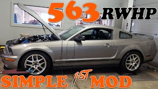 2009 GT500 GREAT FIRST MODS 25 Pulley amp JLT Cold Air Intake Dyno amp Info [upl. by Carolus]